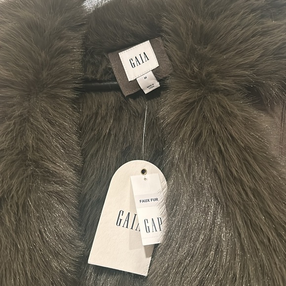 GAP x CULT GAIA  Vegan suede  fur coat size M - Picture 6 of 8